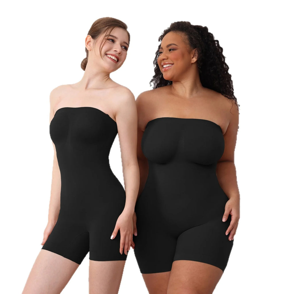 Bodysuit Gainant Sans Coutures Sans Bretelles  - Tube Top Sculptant Invisible