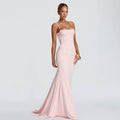 Robe longue d’été à fines bretelles, dos nu et lacets