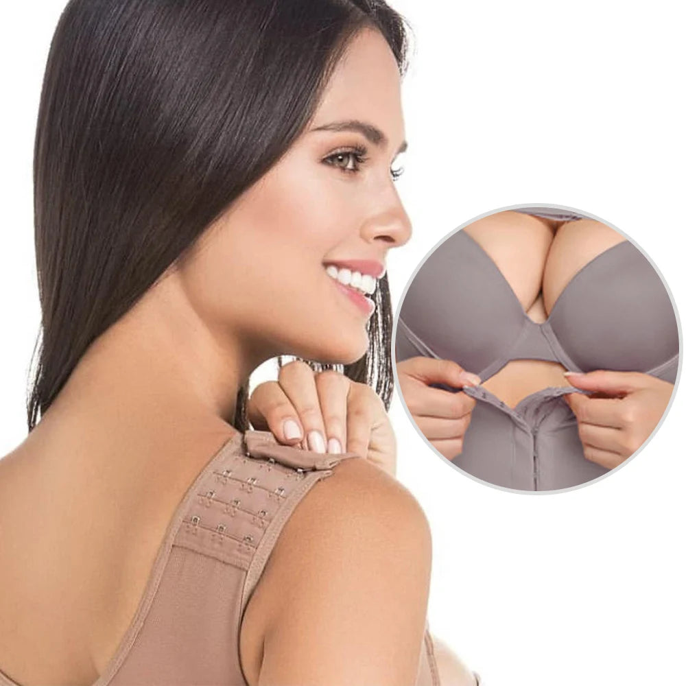 Bodysuit gainant post-partum grande taille à compression forte