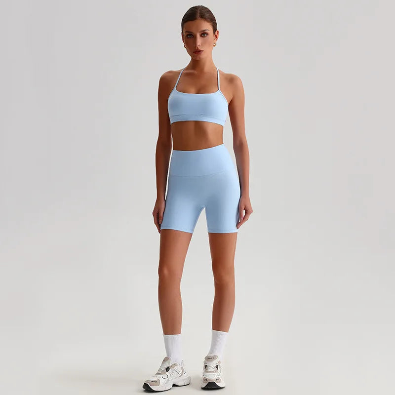 Ensemble de sport femme 2 pièces, coupe ajustée, respirant et séchage rapide