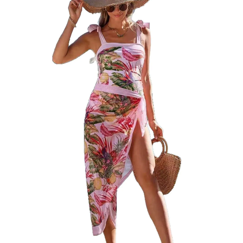 Maillot de bain de maternité une pièce coloré en chiffon, taille haute, éco-responsable