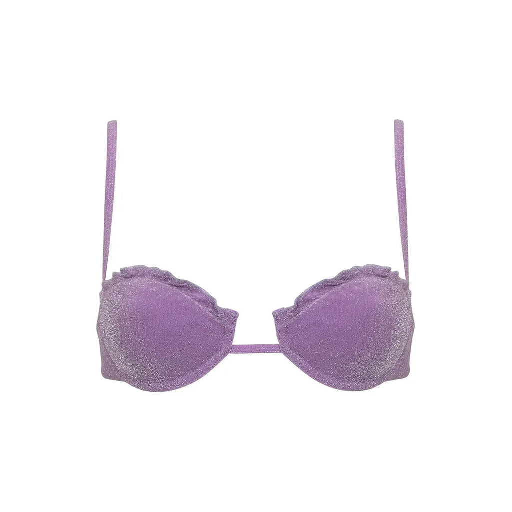 Maillot de bain bikini à armatures push-up coupe échancrée