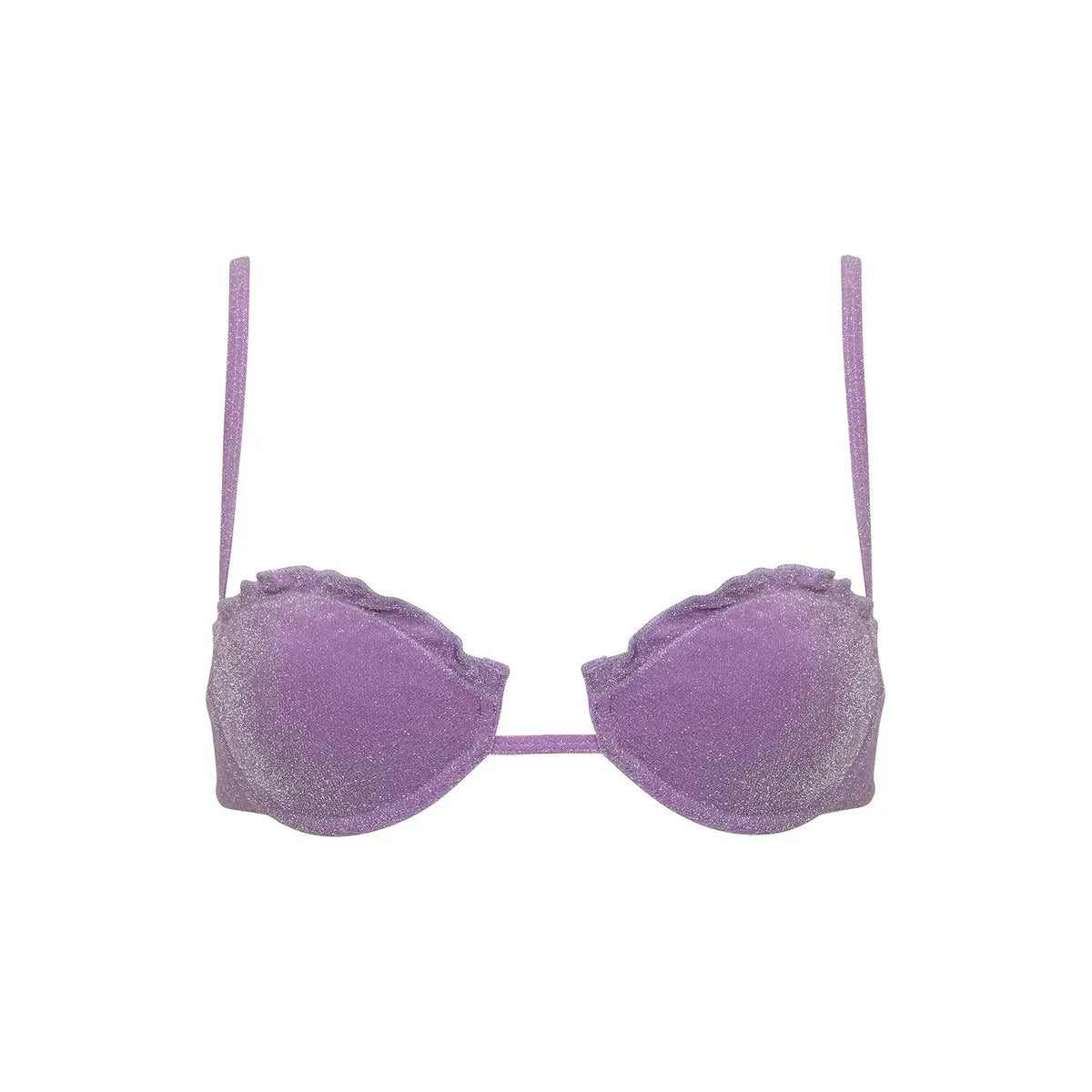 Maillot de bain bikini à armatures push-up coupe échancrée