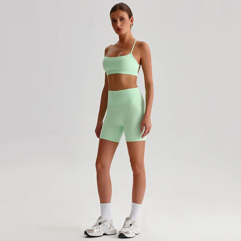 Ensemble de sport femme 2 pièces, coupe ajustée, respirant et séchage rapide