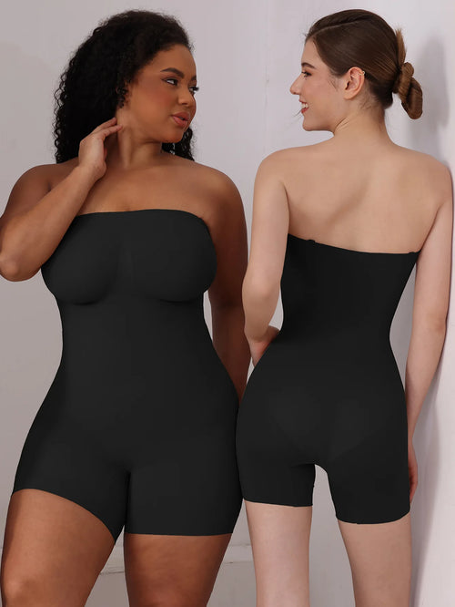 Bodysuit Gainant Sans Coutures Sans Bretelles  - Tube Top Sculptant Invisible