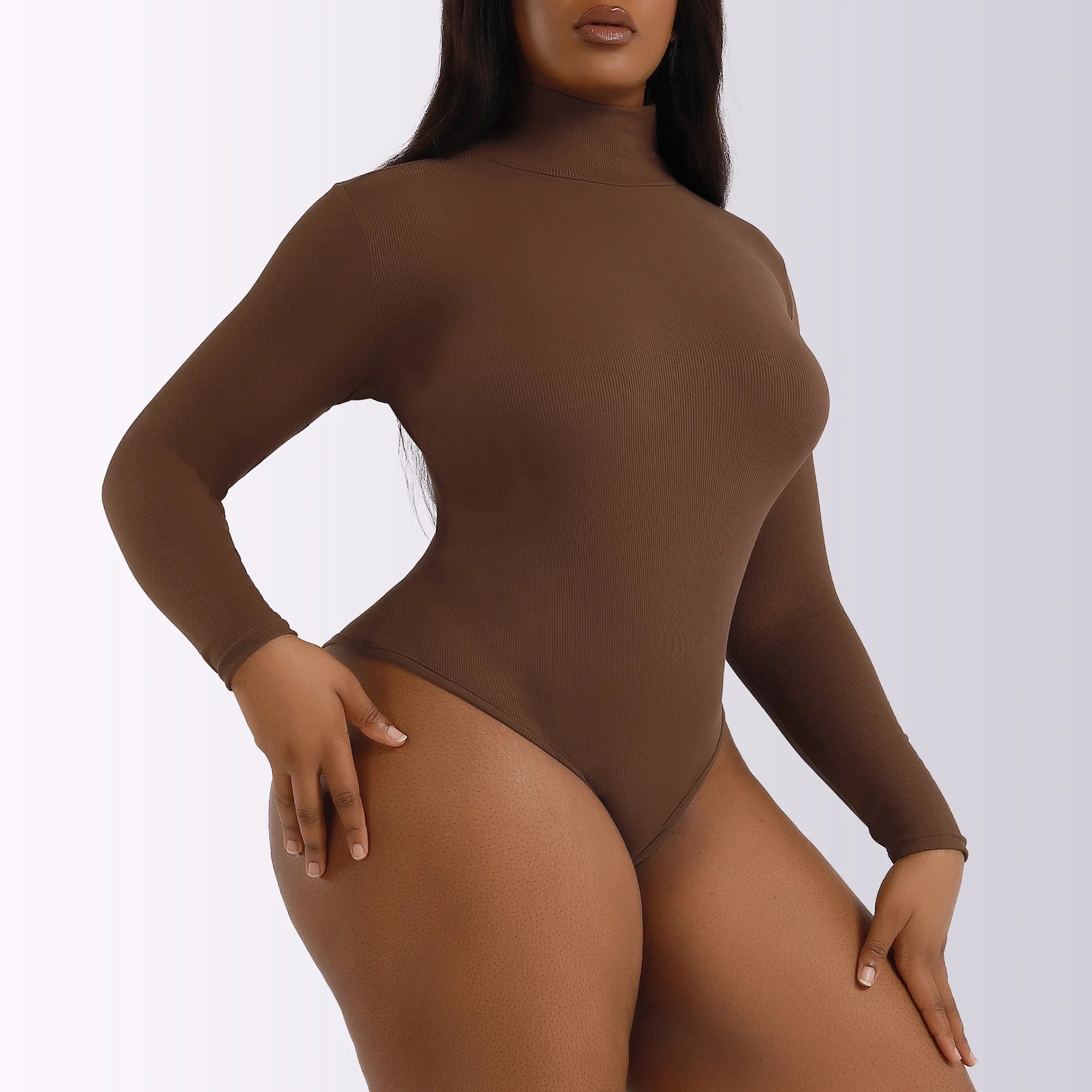 Body Shaper Sans Coutures Éco-Respectueux – Longue Manche & Haut Bouté pour Femmes – Sport & Quotidien