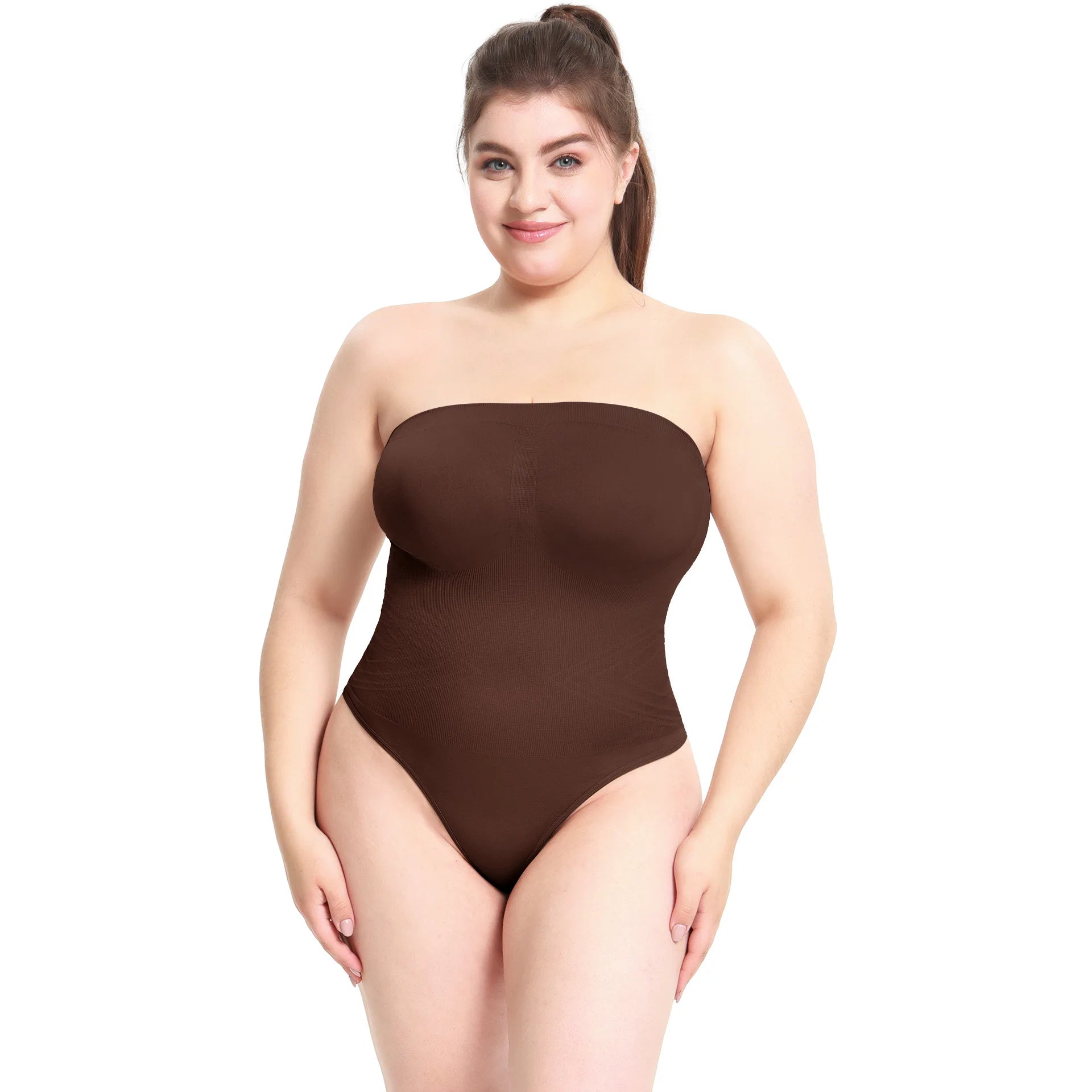 Body gainant sans coutures grande taille pour femme