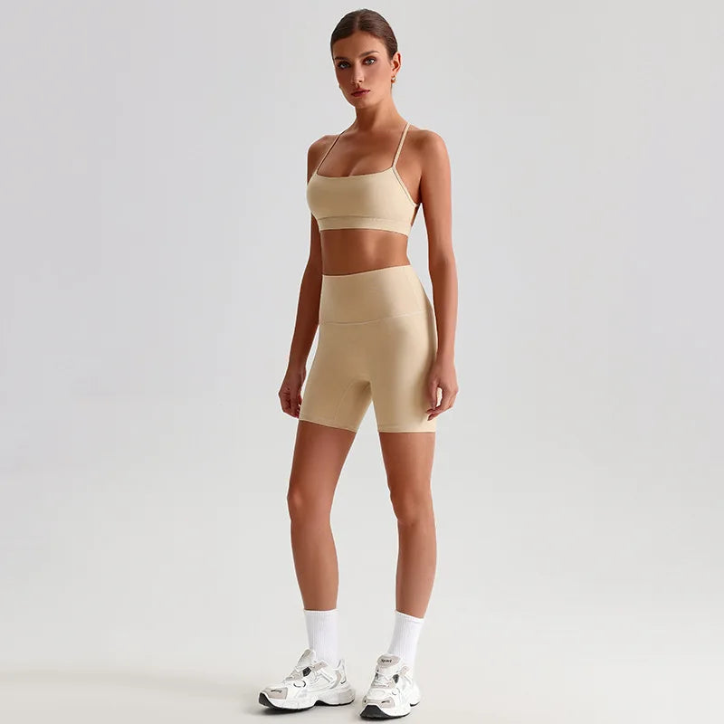 Ensemble de sport femme 2 pièces, coupe ajustée, respirant et séchage rapide