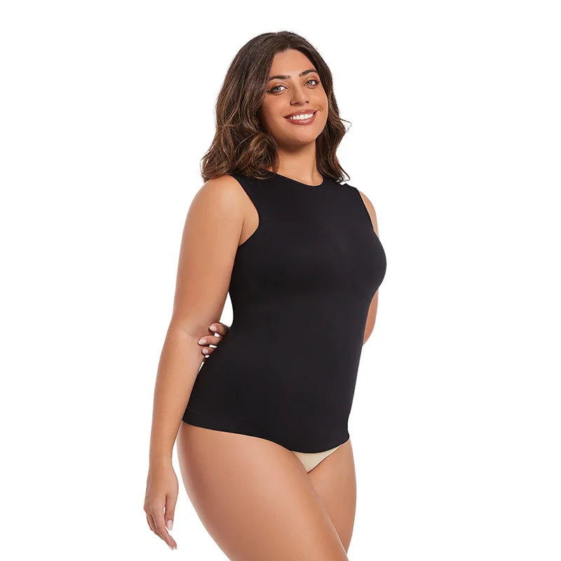 Bodysuit Ajusteur Corps Intégral Sans Couture à Compression Modérée pour Femmes