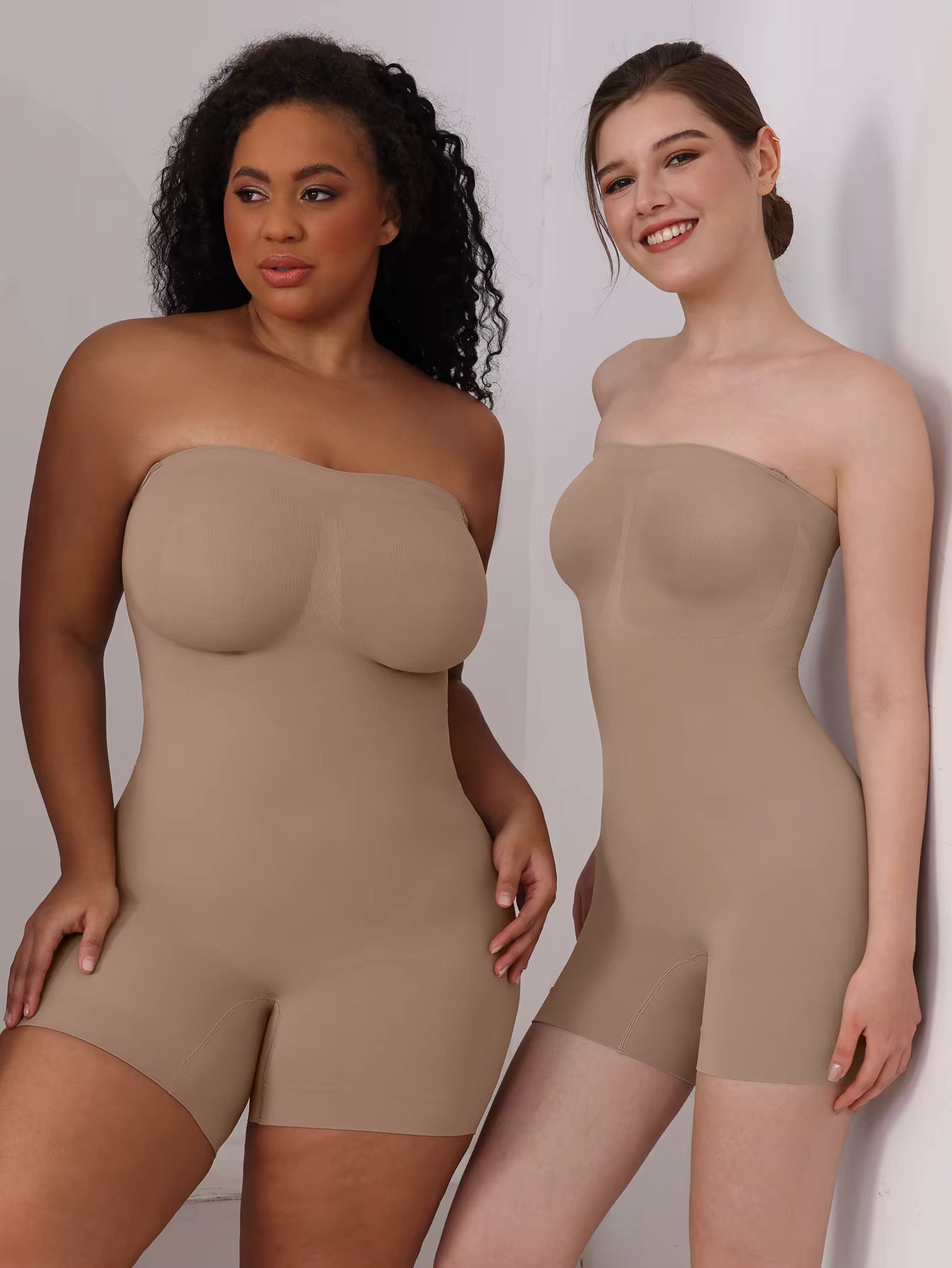 Bodysuit Gainant Sans Coutures Sans Bretelles  - Tube Top Sculptant Invisible