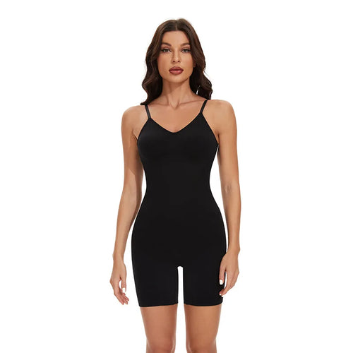 Bodysuit Shapewear Respirant à Contrôle Tummy pour Femme Taille Plus - Dos Ouvert et Effet Lifting