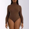 Body Shaper Sans Coutures Éco-Respectueux – Longue Manche & Haut Bouté pour Femmes – Sport & Quotidien
