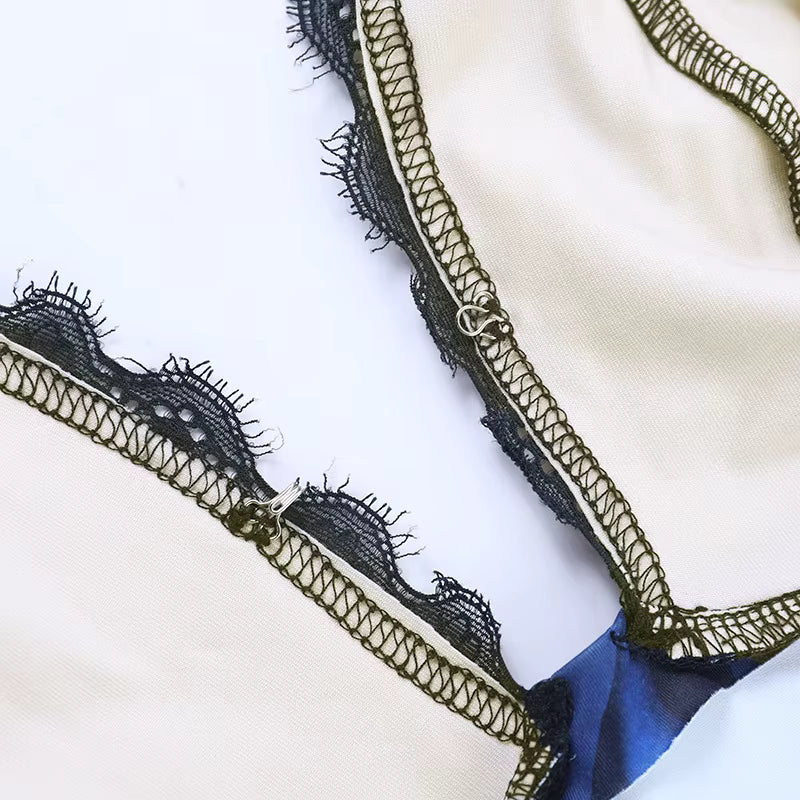 Robe Maxi Beach Demoiselle à Manches Longues, Rayée et Élégante pour Femme – Style Décontracté et Chic