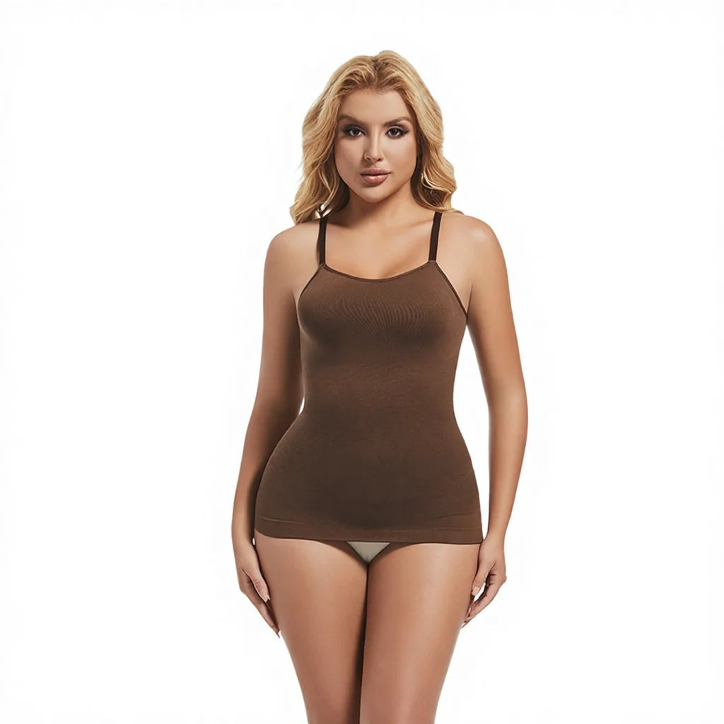 Body gainant camisole sans coutures grande taille pour femme, maintien abdominal, confort quotidien