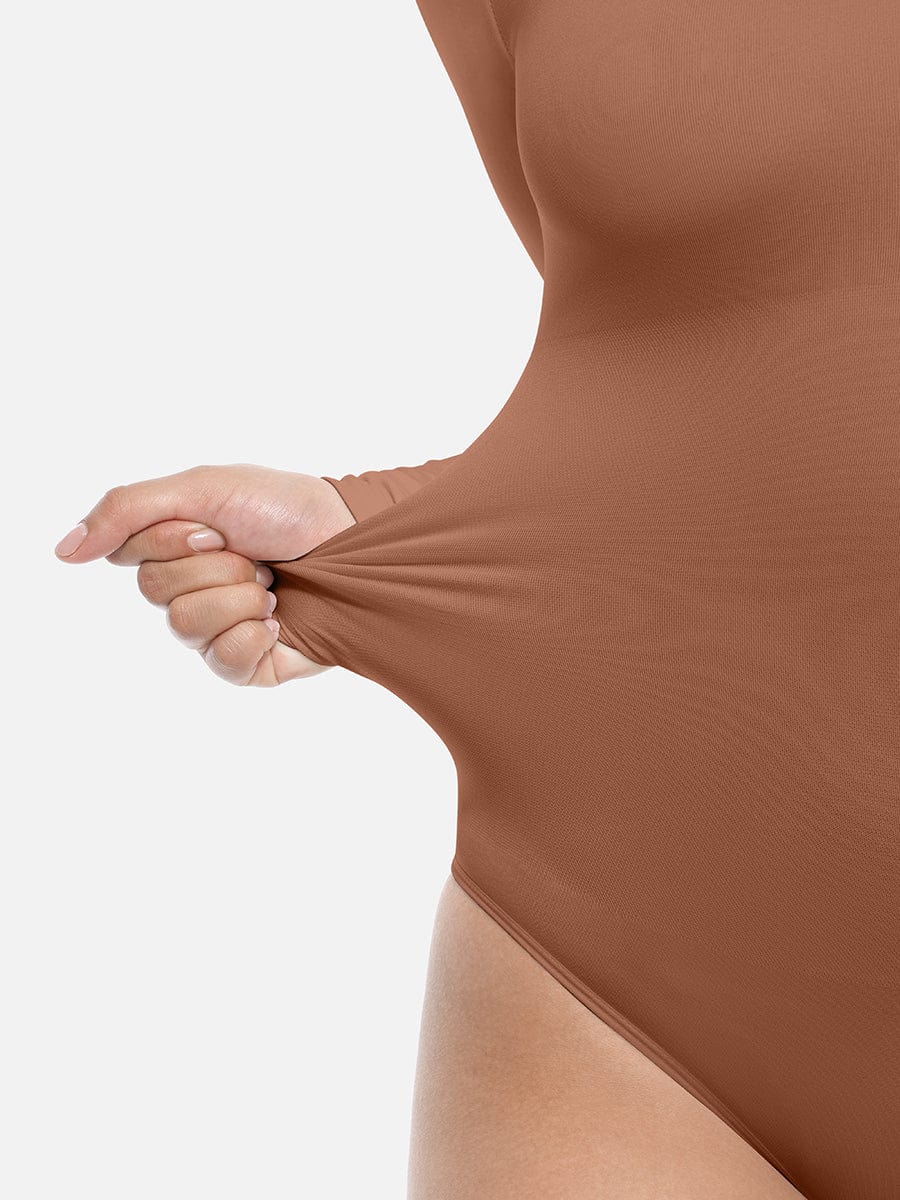 Wholesale Seamless Bodysuit Long Sleeve Slim Corset Shapewear Bodysuit