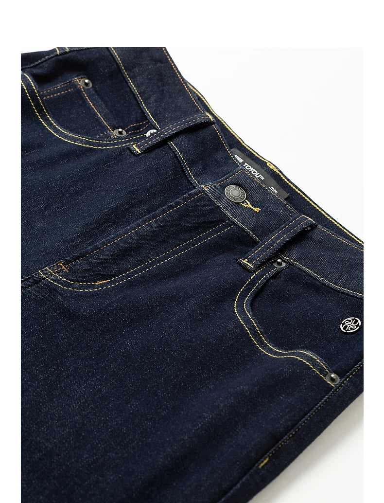 Jeans Large Femme Laine Mélangée, Taille Mi-Basse, Style Rétro