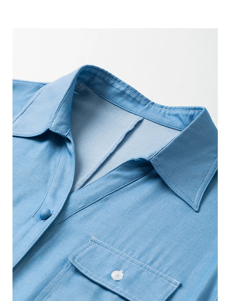 Robe femme genou été style office A-Line manches courtes