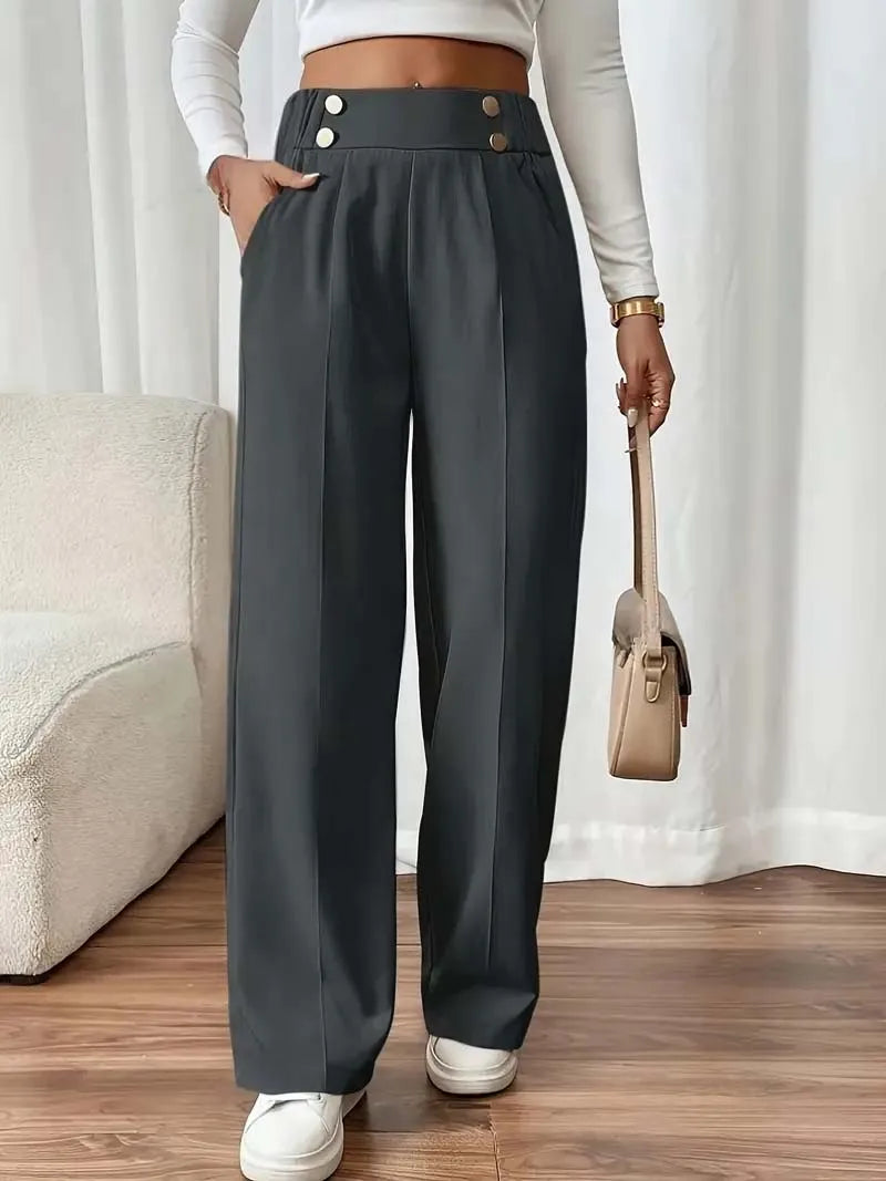Pantalon Femme Taille Haute Large & Flowy