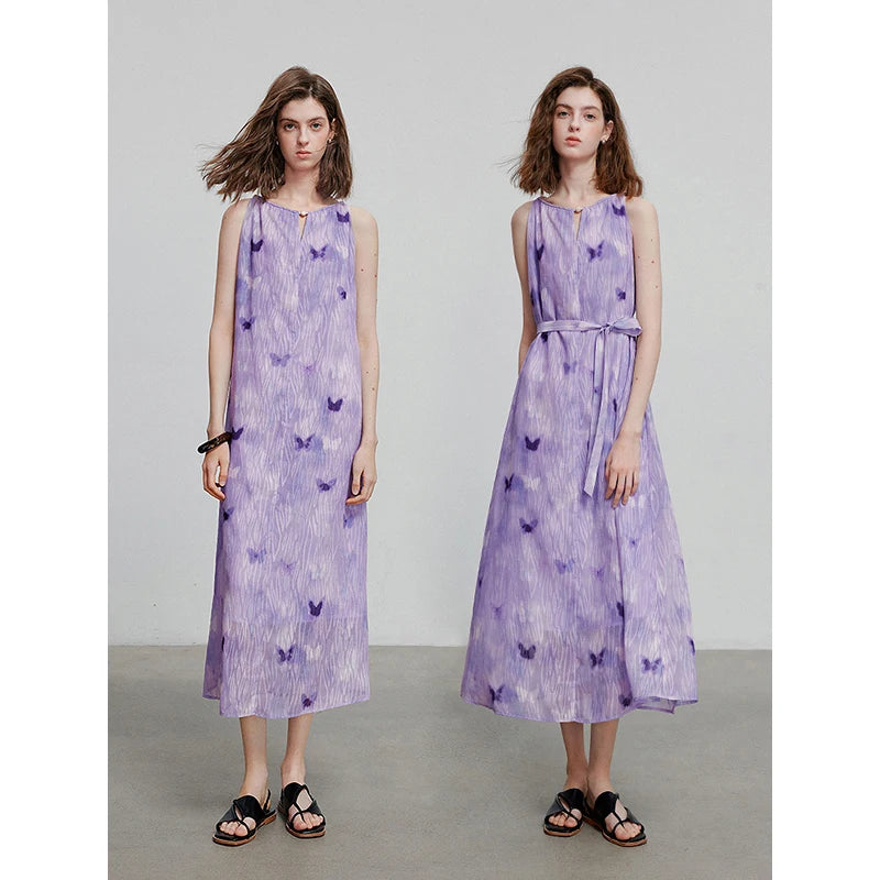 Elegantes Sommerkleid für Damen, fließender, schicker und moderner Schnitt