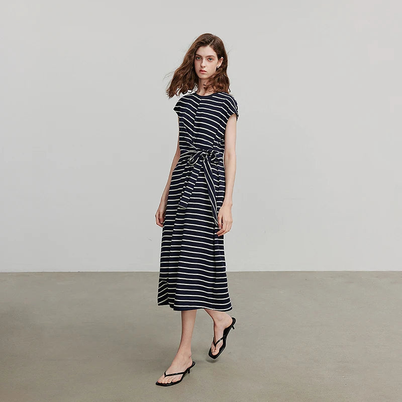 Damenkleid Kurzarm Urlaubsstil