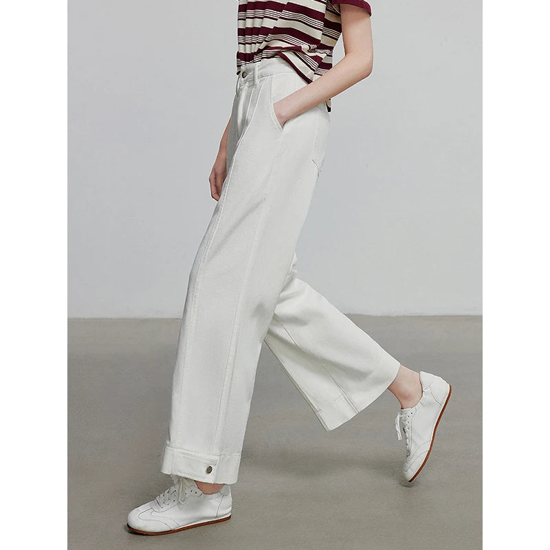 Jean long femme coupe casual