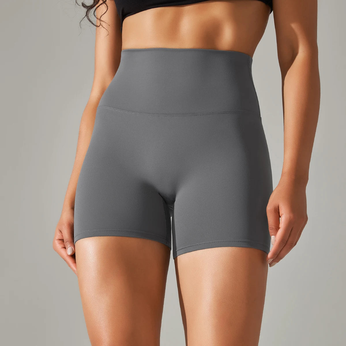 Women's High-Waisted Seamless Breathable Yoga Shorts
