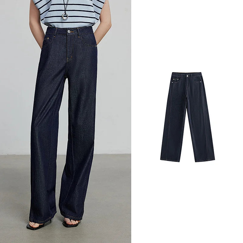 Jean long femme coupe casual