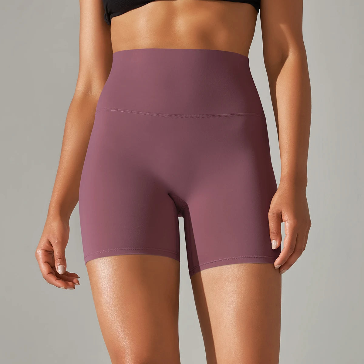 Women's High-Waisted Seamless Breathable Yoga Shorts