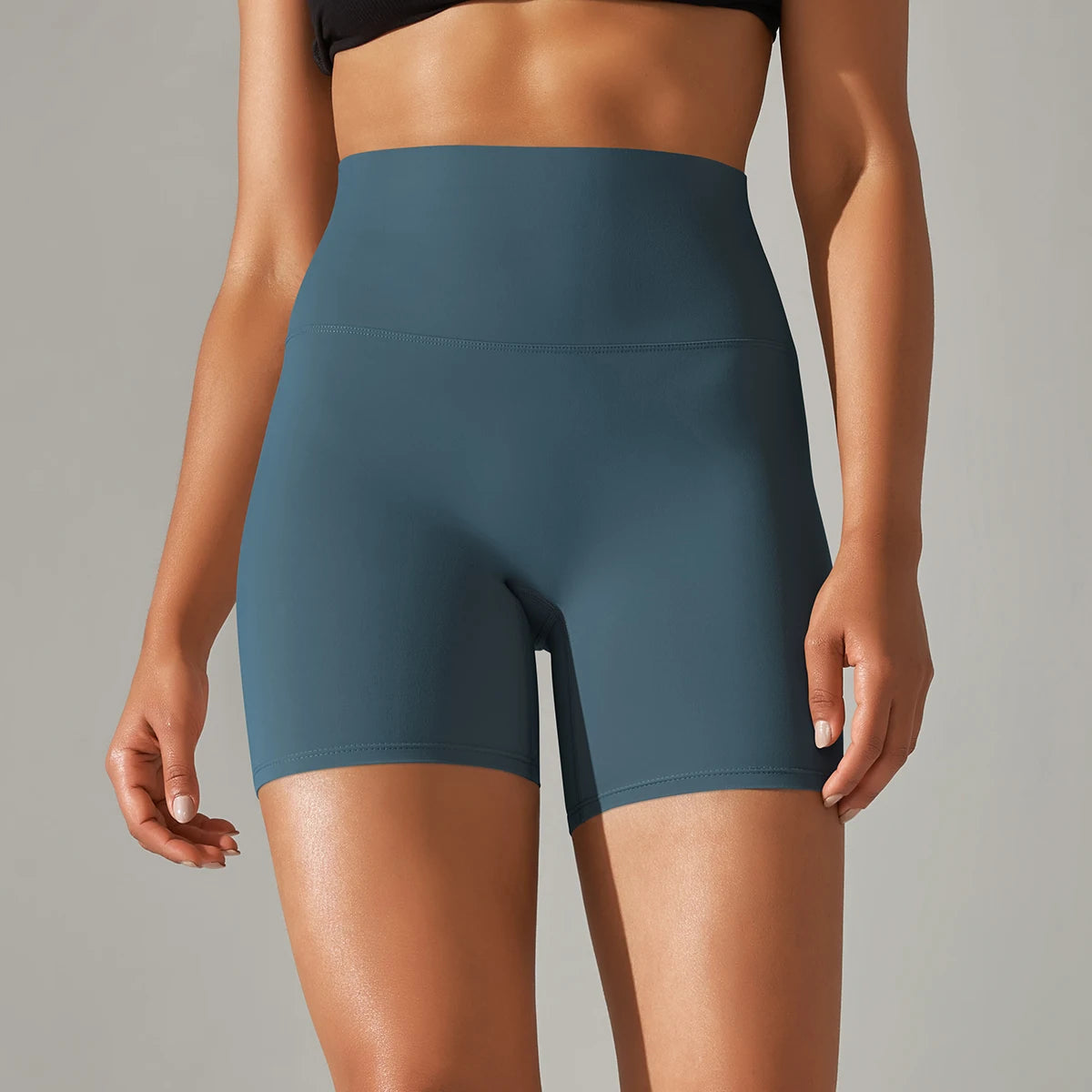 Women's High-Waisted Seamless Breathable Yoga Shorts