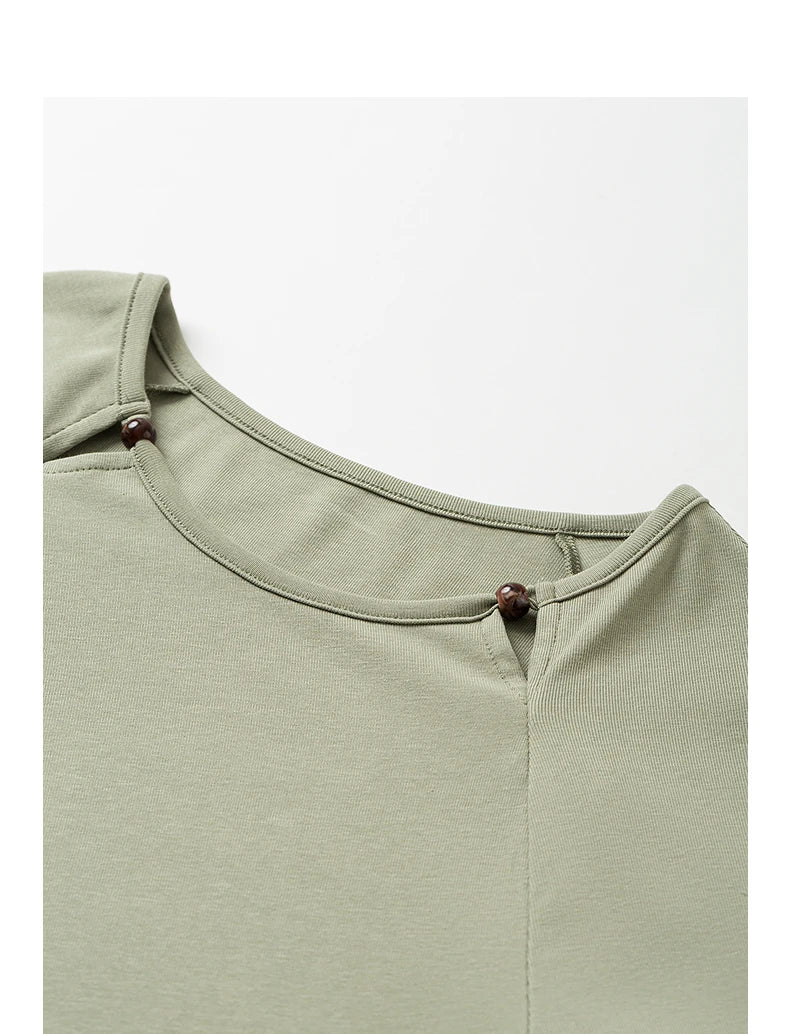 Robe femme mi-mollet été A-Line ajustée en maille avec appliqués