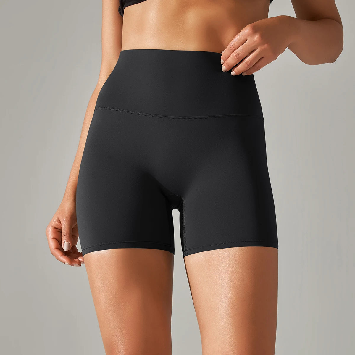 Women's High-Waisted Seamless Breathable Yoga Shorts