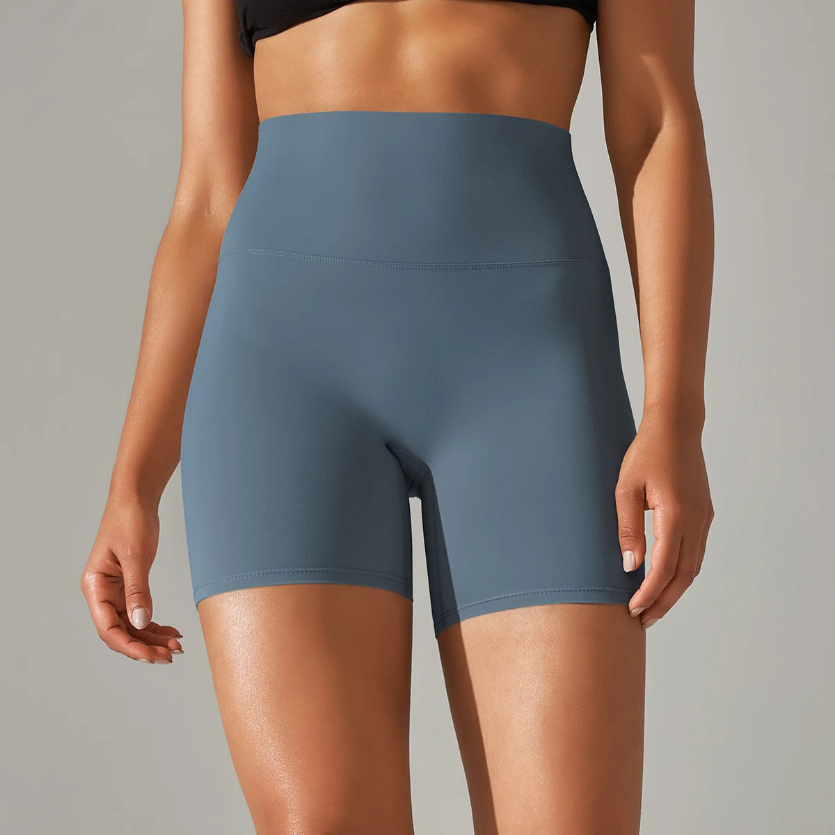 Women's High-Waisted Seamless Breathable Yoga Shorts