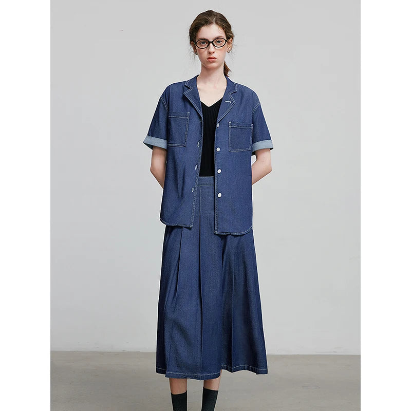 Chemise femme unie à poches