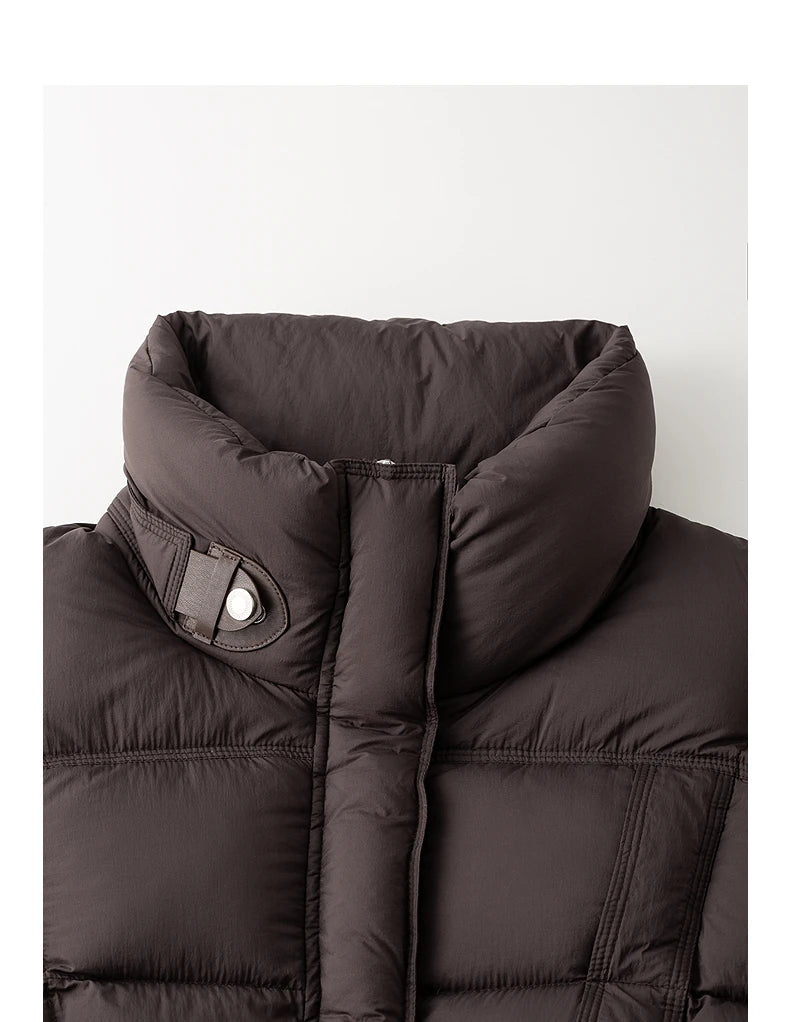 TOYOUTH Women's Down Jacket – Ultra-soft, High Neck, White Duck Feathers