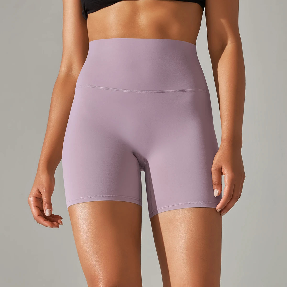 Women's High-Waisted Seamless Breathable Yoga Shorts