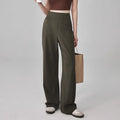 Pantalon de yoga femme taille haute extensible avec poches