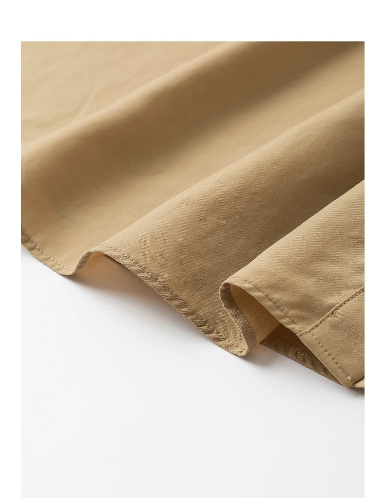 Damen-Midikleid, Sommer, Business-Stil, kurze Ärmel, gerader Schnitt