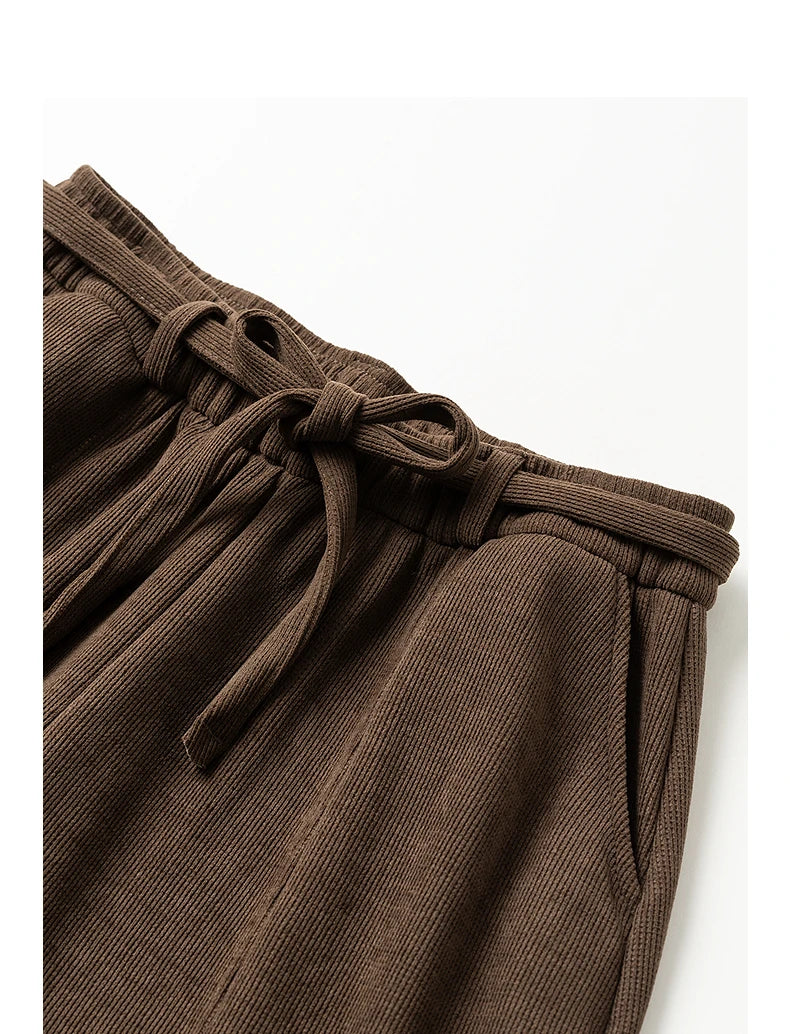 Pantalon Femme Oversize – Taille Élastique, Coupe Banana Fendue, Style Relax & Confort Absolu