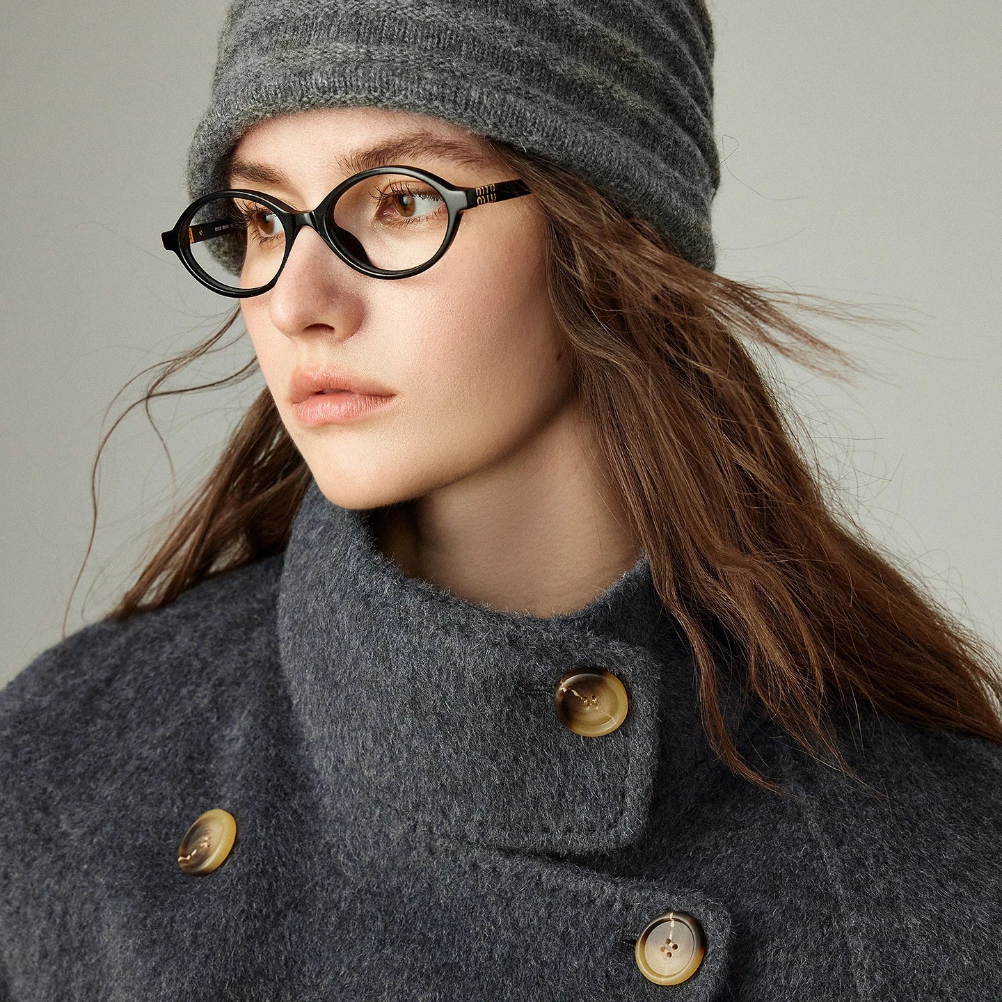 Manteau Femme – Laine Double-Face, Col Montant, Longueur Totale, Confort et Chaleur