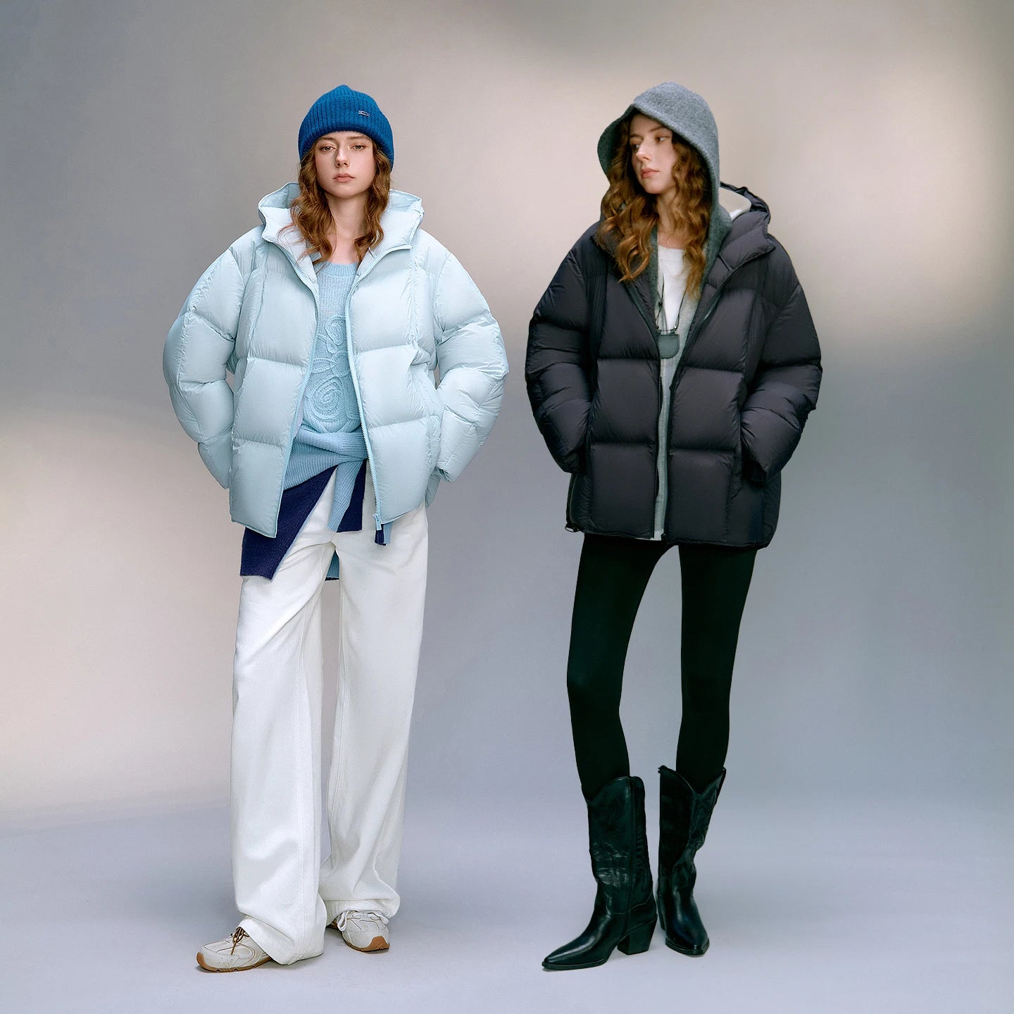 Doudoune Femme – Effet Ailes de Cigale, Coupe Puff Moderne et Élégante