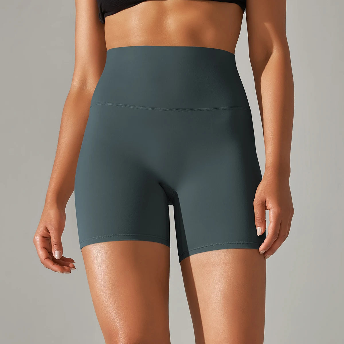 Women's High-Waisted Seamless Breathable Yoga Shorts