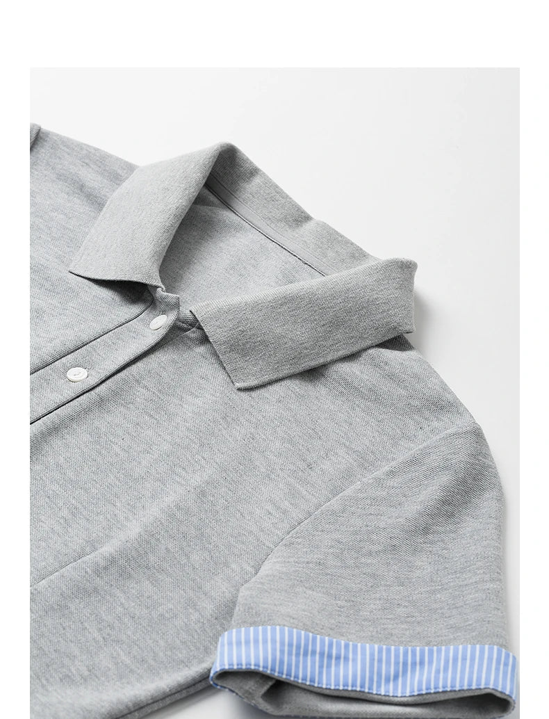 Women's short-sleeved polo-style dress