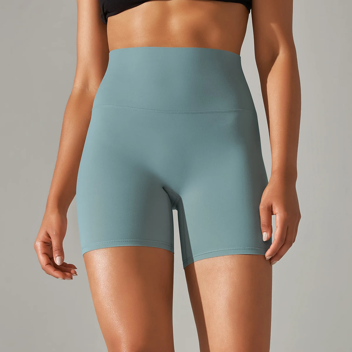 Women's High-Waisted Seamless Breathable Yoga Shorts