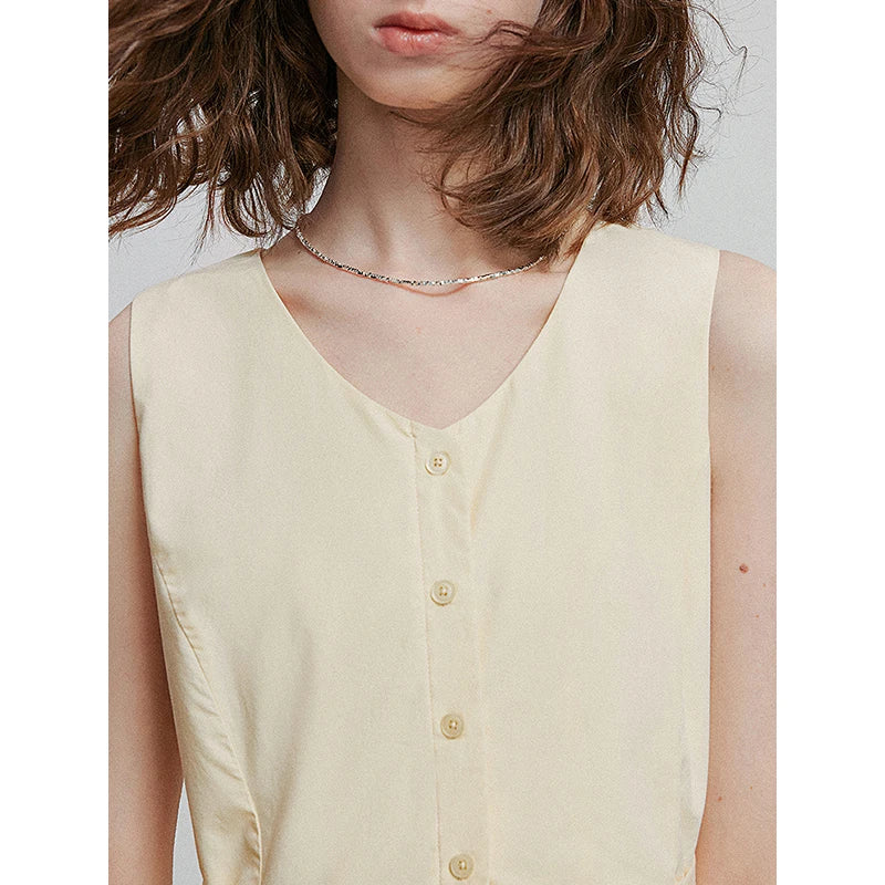 Robe femme mi‑mollet été A-Line sans manches à bretelles spaghetti