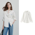 Plain cotton women's shirt