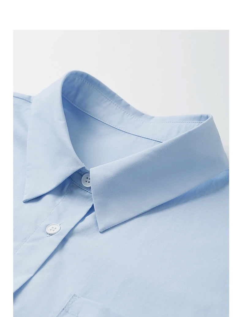 Damen-Patchworkhemd Kurzarm Klassischer Kragen