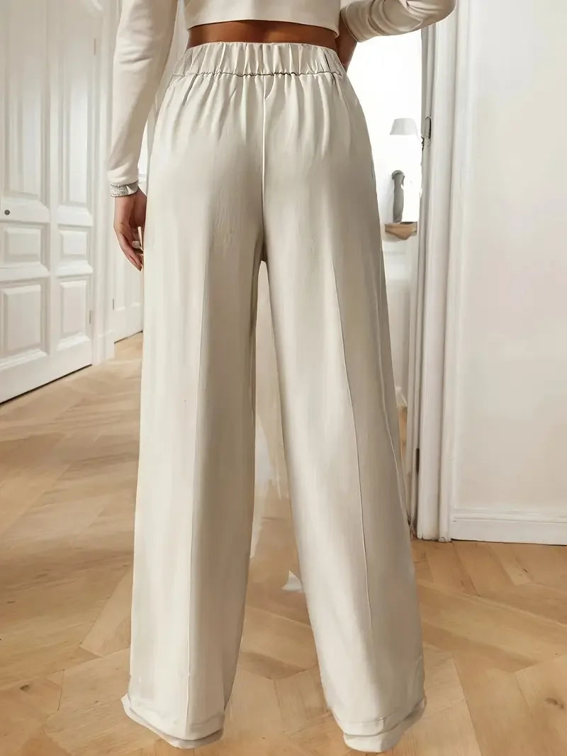 Pantalon Femme Taille Haute Large & Flowy