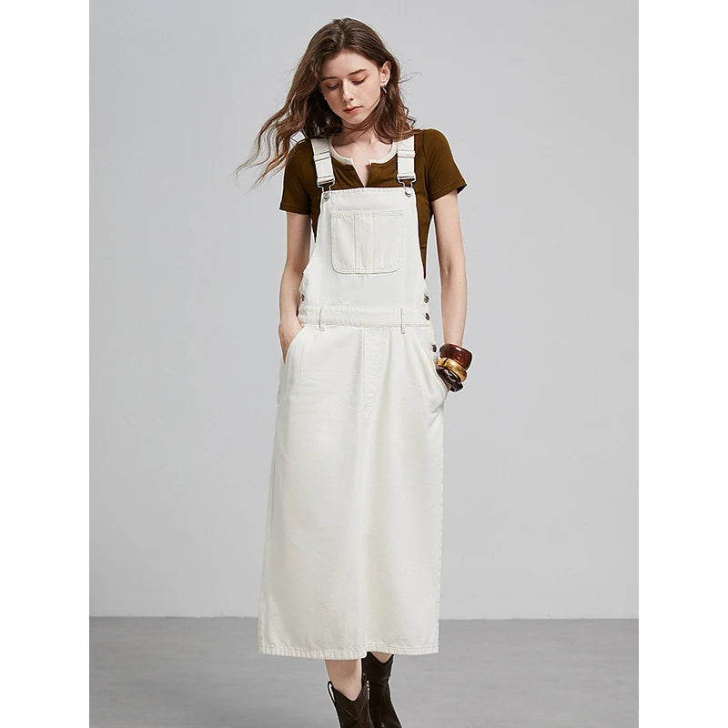 Damen-Wadenlanges Kleid, Frühling, Patchwork, ärmellos, eckiger Ausschnitt