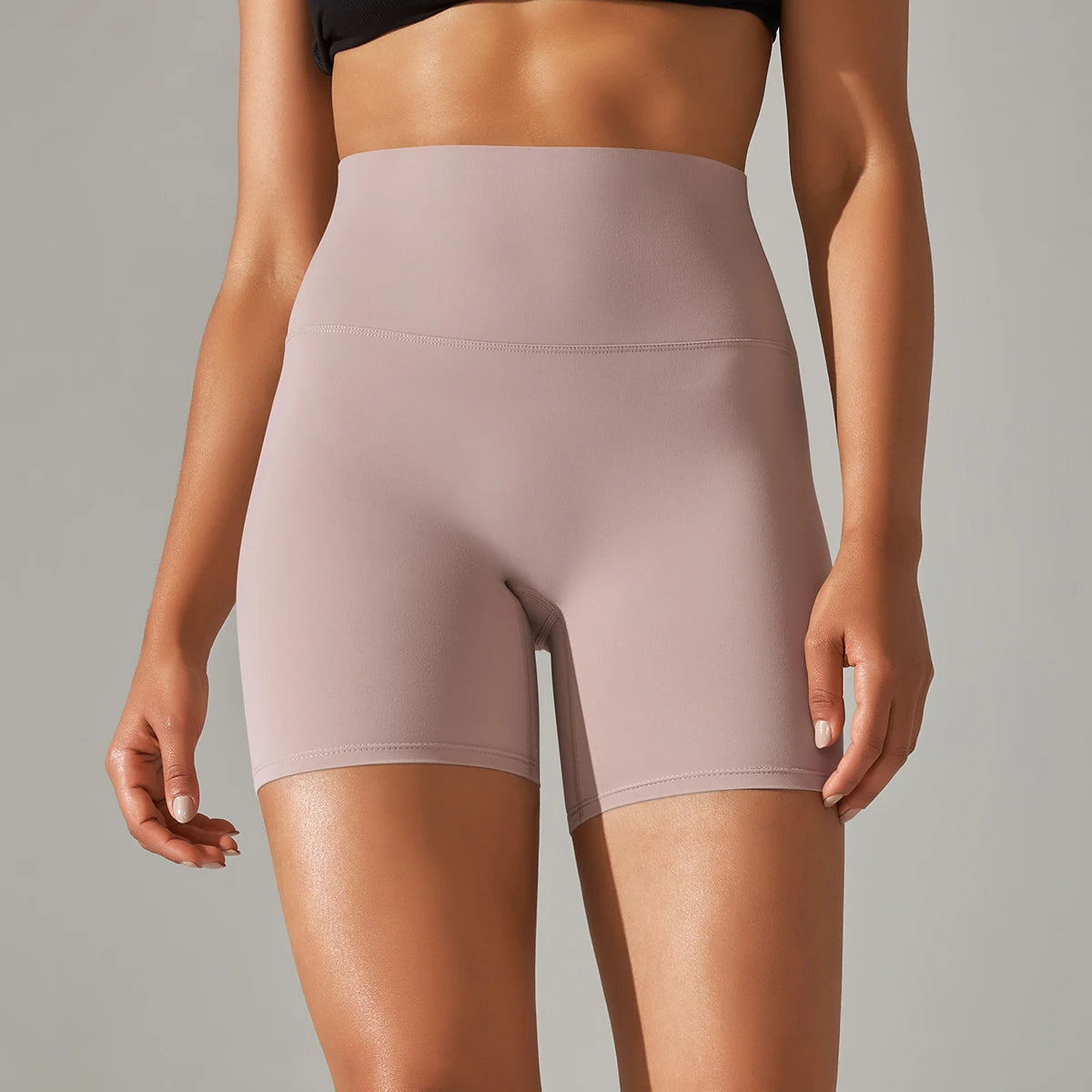 Women's High-Waisted Seamless Breathable Yoga Shorts