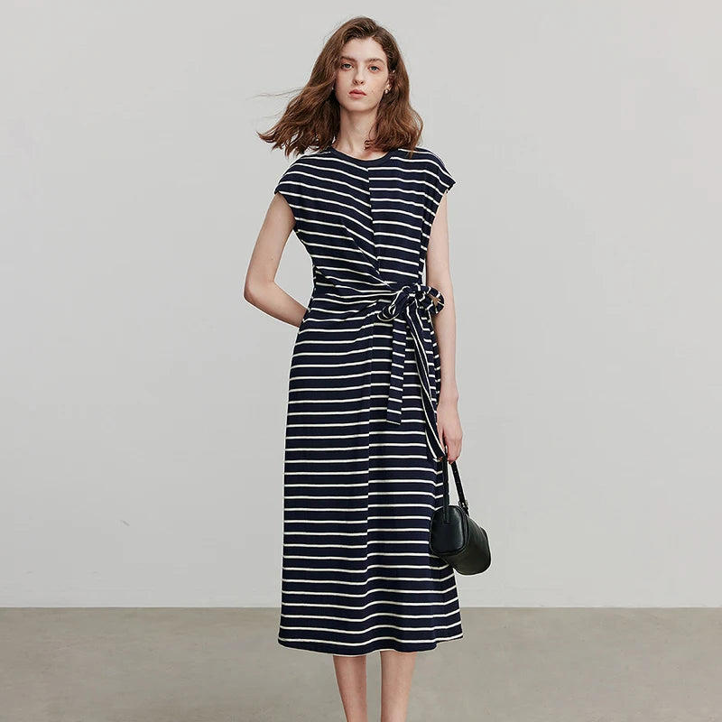 Damenkleid Kurzarm Urlaubsstil